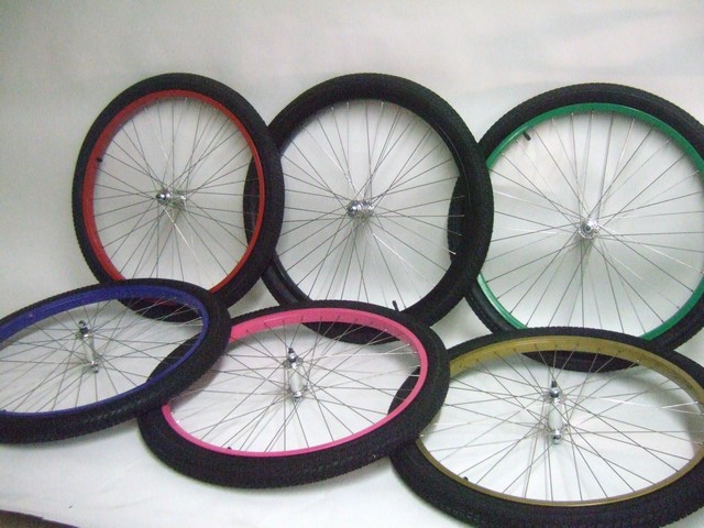 Wheels 26 Coaster Brake Wheels in Colors with Tires and Tubes Image