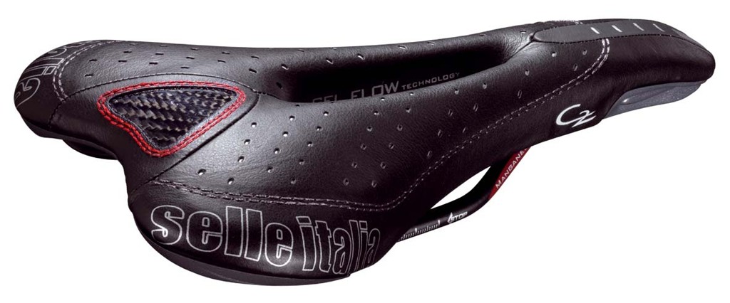 Parts Selle Italia C2 Gel Flow Black Manganese Rails Image