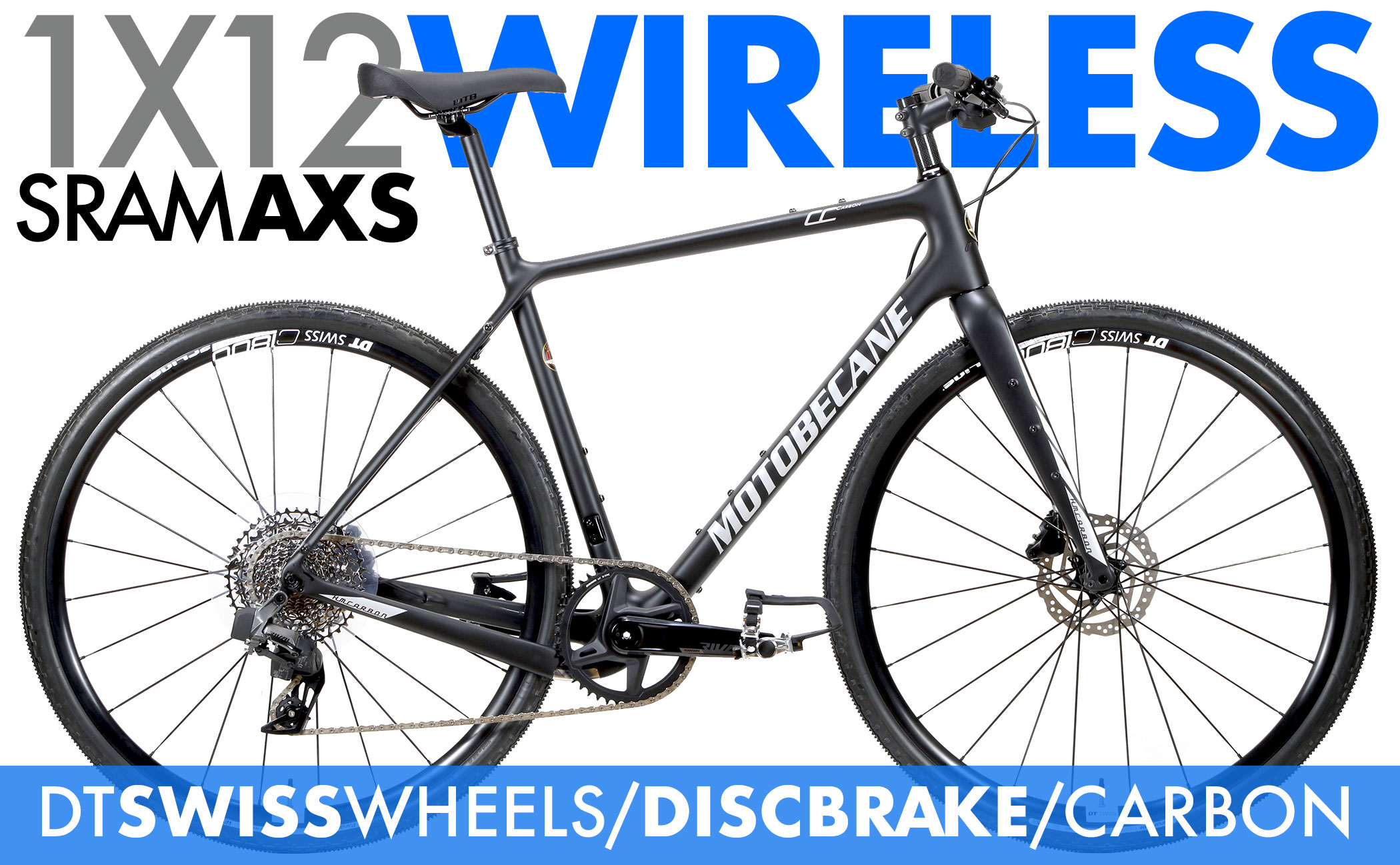 Bikes Motobecane Cafe Century CF AXS Wireless Hydro Disc Carbon Super FlatBar Road/ Gravel Bike Image