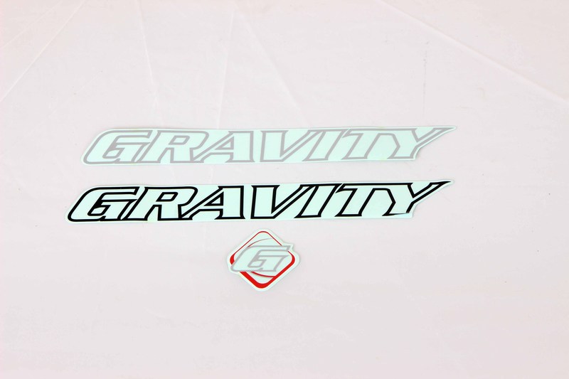 Frames Gravity Bicycle Frame Replacement Decal Set Image