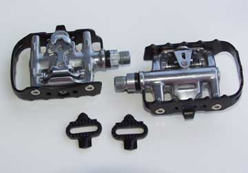 Parts Wellgo WPD-95B Clipless/Clip Pedals Black/Silver Image