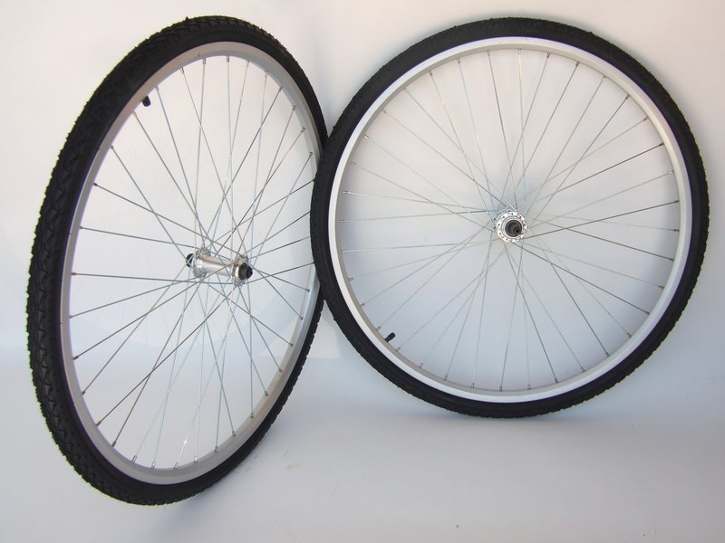 Wheels Aluminum Alloy Double Walled Hybrid Wheels with Tires and Tubes Dutch Image