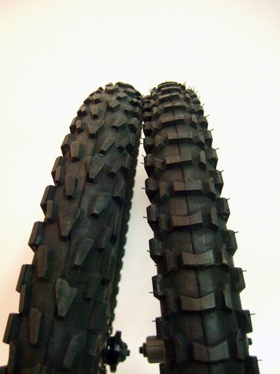 velociraptor directional tires and tubes already mounted these are 