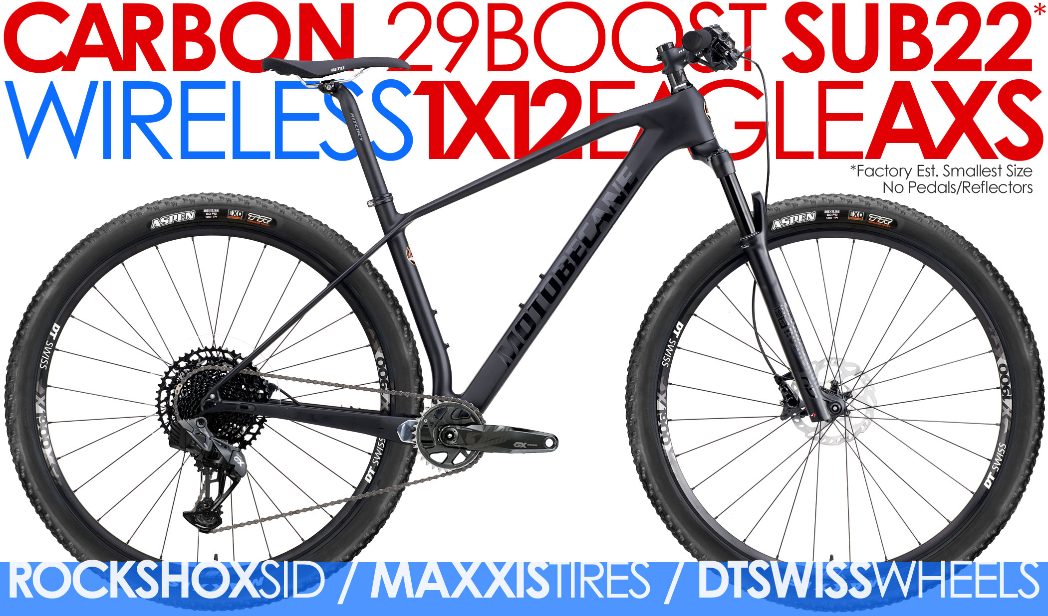 Bikes 2022 Motobecane FLY CF GX-AXS EAGLE WIRELESS 1X12 Shifting Carbon Mountain Bike Image