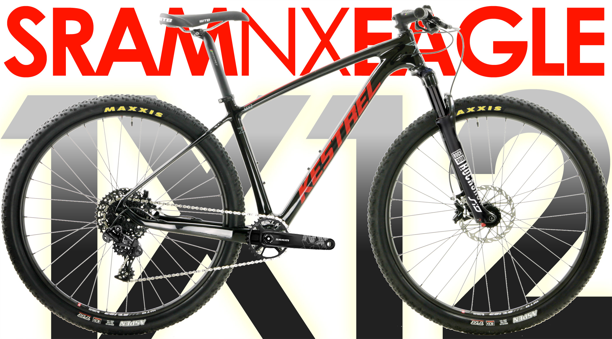 Bikes Kestrel MXZ Pro NX SRAM NX EAGLE 1X12, Front Suspension Carbon 29er Mountain Bike Image