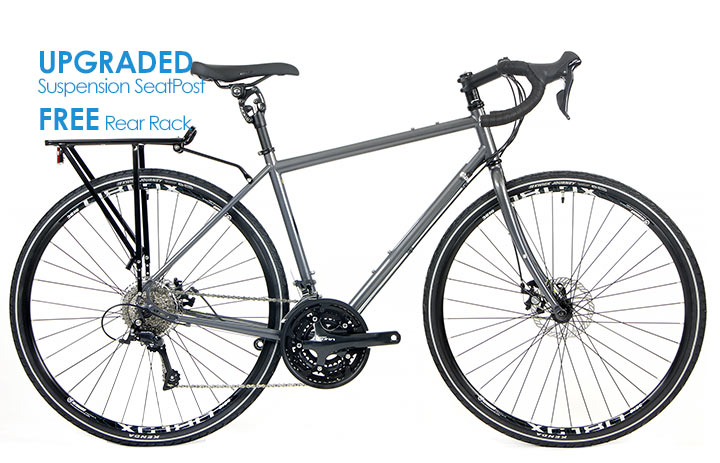 Bikes KHSTourist Deluxe Reynolds520 CrMo DiscBrake Touring/Commuter Road, Shimano 27 Speed Image